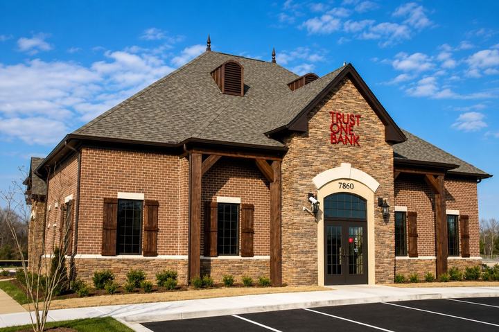 Banks – Trust One Bank – Commercial construction project by Grinder Haizlip, Memphis TN