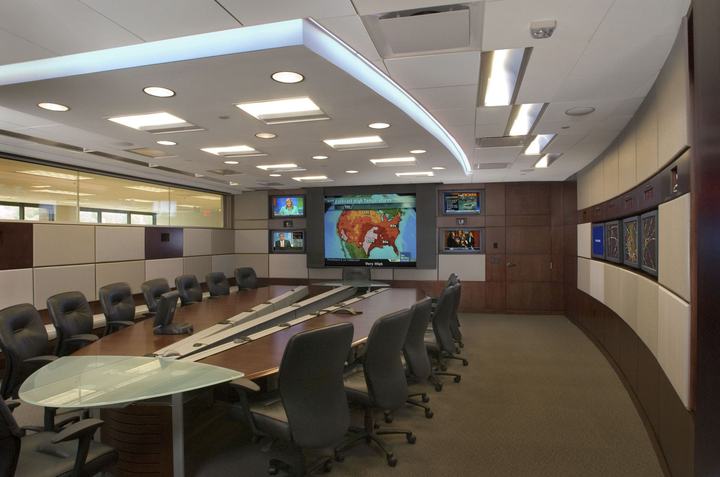 FedEx – War Room – Commercial construction project by Grinder Haizlip, Memphis TN